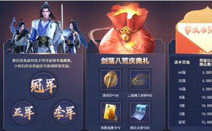 天涯明月刀手游剑荡八荒奖励